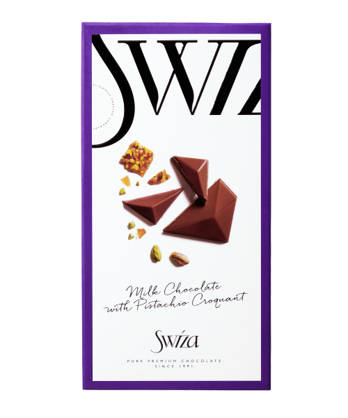 Milk Chocolate with Pistachio Croquant 100g