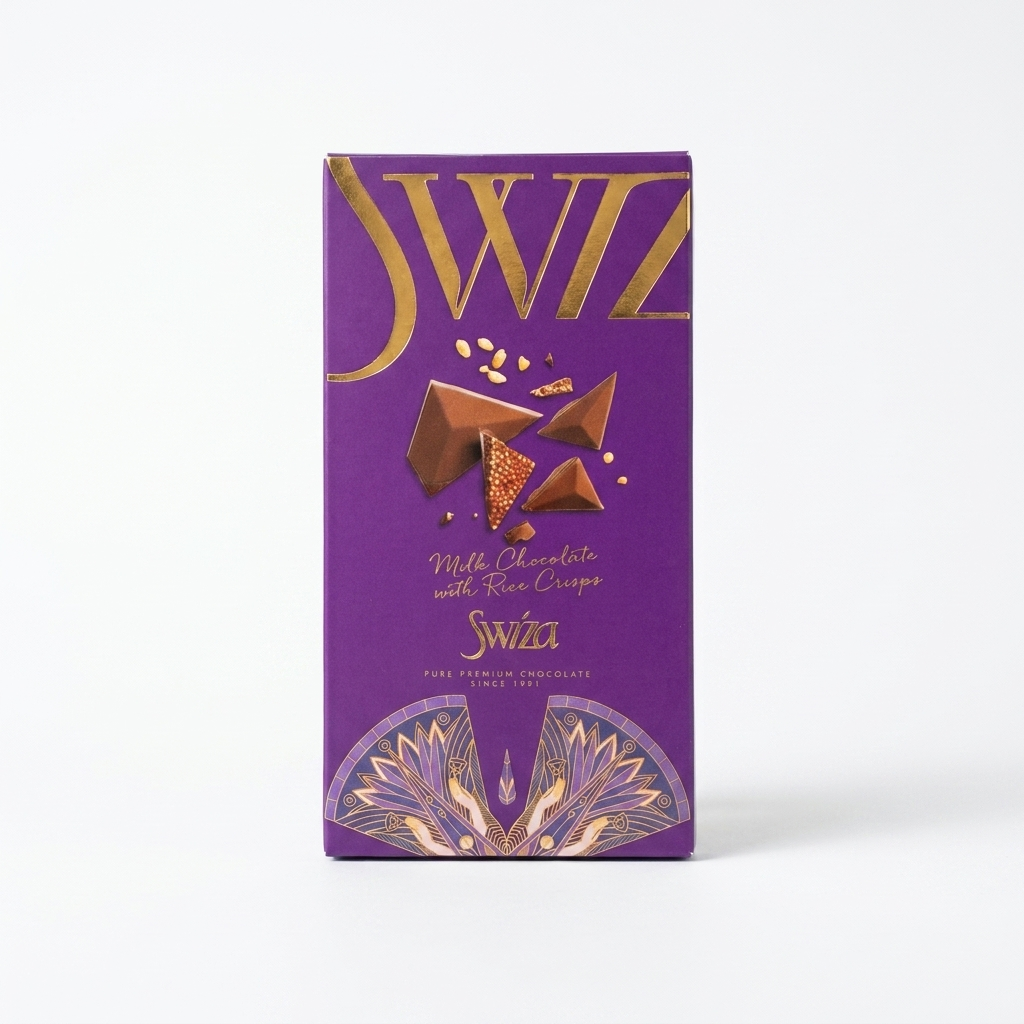 Egyptian Theme - Milk Chocolate with Rice Crisps 100g