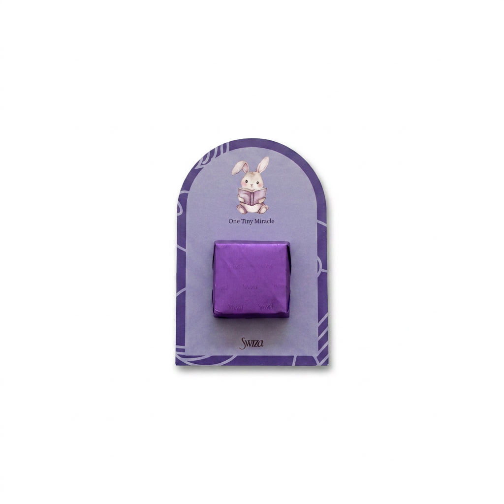 One Tiny Miracle - It's a Boy Purple Card