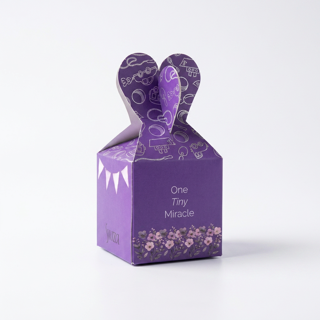 One Tiny Miracle - It's a Boy Purple Box