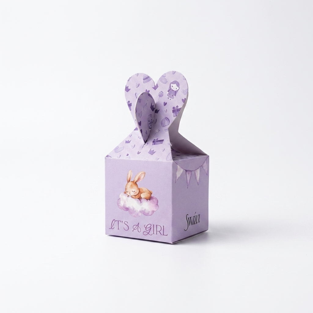 One Tiny Miracle - It's a Girl Purple Box