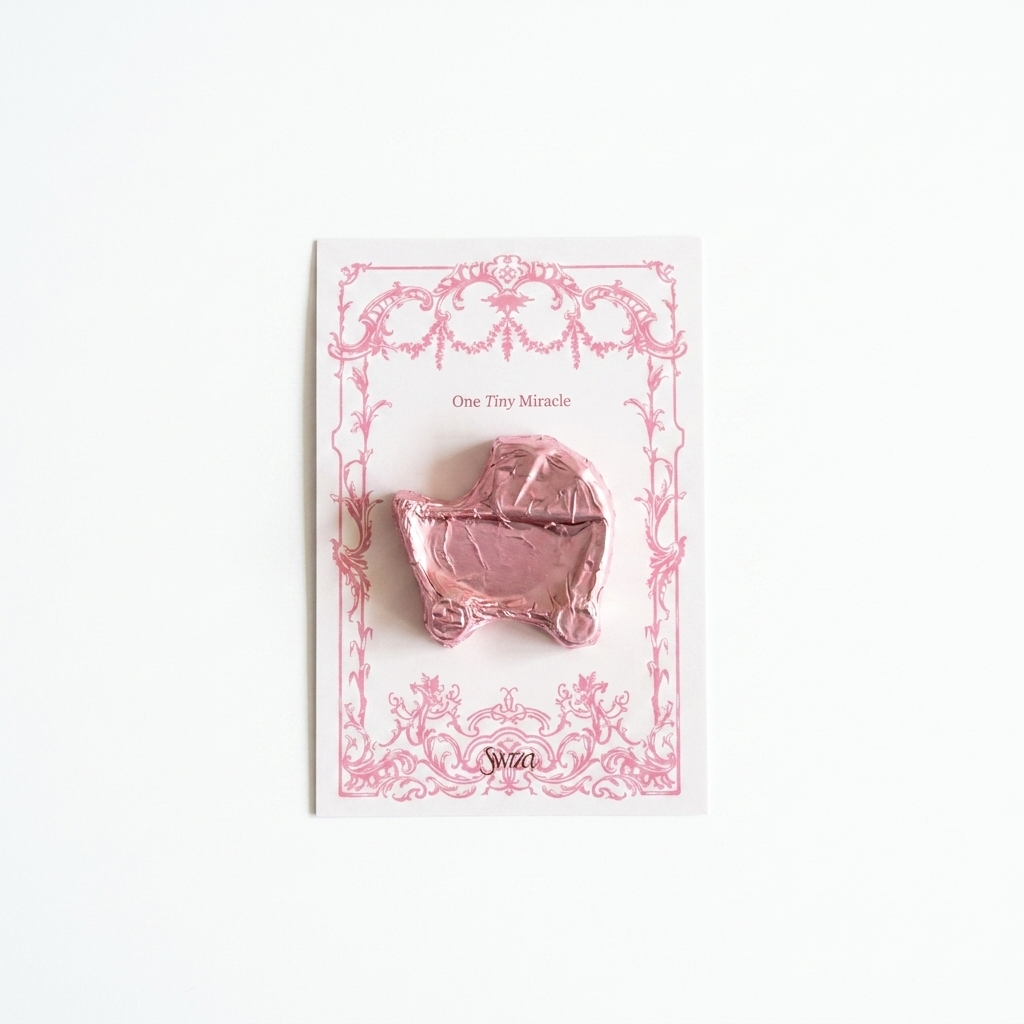 One Tiny Miracle - It's a Girl Pink Card